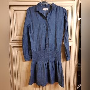 Madewell Lightweight Denim Look Dress - Size‎ XS - Elastic Waist